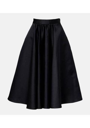 Max Mara Farneto flared satin midi skirt
