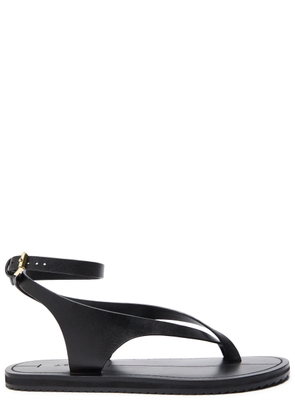 A.emery Millar Women's Designer Black Leather Sandals UK3 / EU36 - 36 (IT36/ UK3)