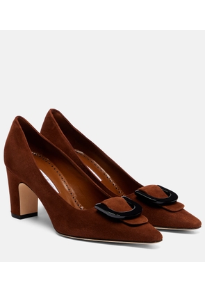 Manolo Blahnik Beti 70 suede pumps