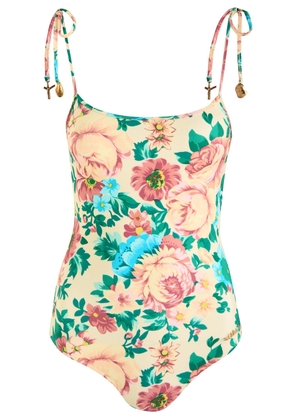 Chloe Floral-printed Swimsuit - Multicoloured 1 - 38 (UK10 / S)