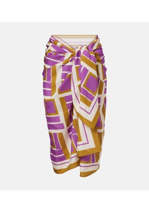 Eres Vibration cotton and silk beach cover-up