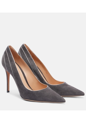 Gianvito Rossi Pointy 95 suede pumps