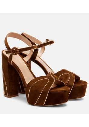 Gianvito Rossi 125 suede platform sandals