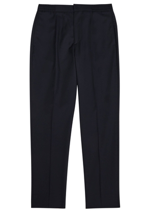 Officine Générale Drew Tapered Wool Trousers - Navy - 48 (W32 / M)