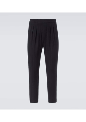 Tom Ford Cotton and silk straight pants