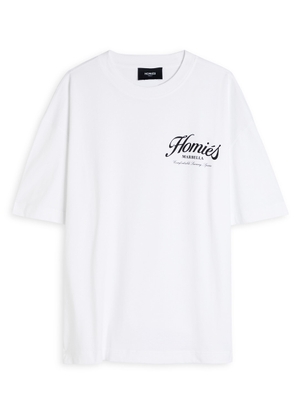 Homies Marbella Essentials Logo-print Cotton T-shirt - White - L