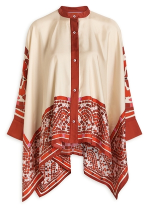 LA Double J Foulard Printed Silk-satin Blouse - Multicoloured - XL (UK16 / XL)