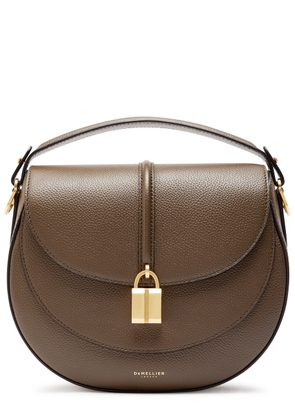 Demellier Siena Grained Leather Saddle bag - Olive - One Size