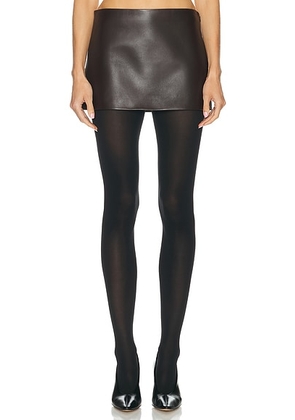 KHAITE Jett Skirt in Mud - Brown. Size 0 (also in 2).