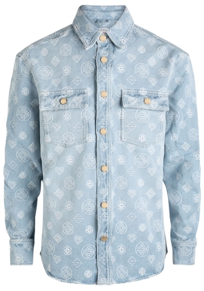 Casablanca Monogram Denim Shirt - Blue - M