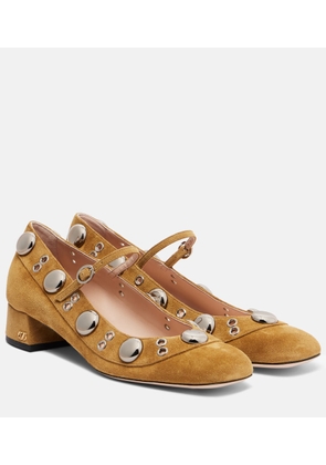 Valentino Garavani Nellcote studded suede Mary Jane pumps