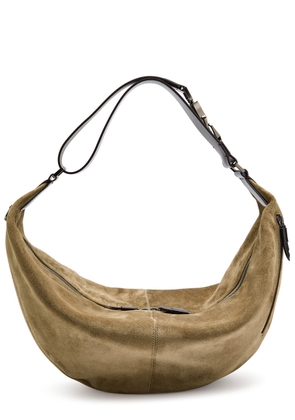 Lemaire Quiver Clip Suede Shoulder bag - Taupe - One Size