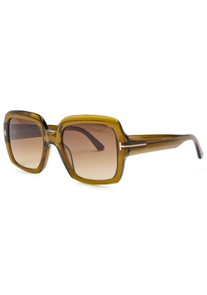 Tom Ford Kaya Square-frame Sunglasses - Brown Brown - One Size