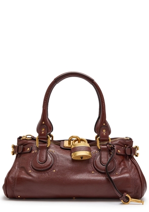 Chloe Paddington Grained Leather Shoulder bag - Dark Brown - One Size