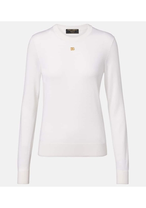 Dolce&Gabbana DG cashmere and silk sweater