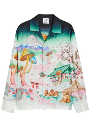 Casablanca Printed Silk-twill Shirt - Multicoloured 1 - L