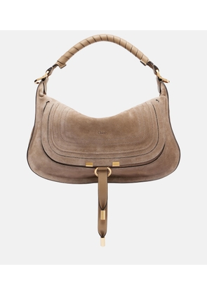 Chloe Marcie Small suede shoulder bag