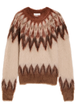 Isabel Marant étoile Natania Fair Isle Mohair-blend Jumper - Red - 36 (UK8 / S)