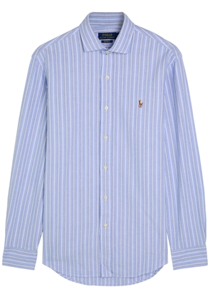 Polo Ralph Lauren Logo-embroidered Striped Cotton Shirt - Light Blue - XL