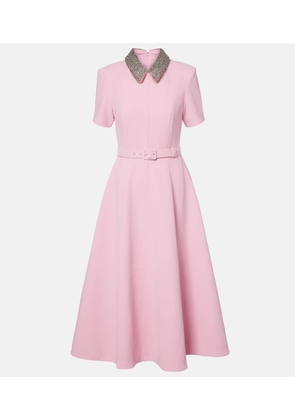 Rebecca Vallance Xena embellished crepe midi dress