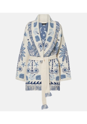 Alanui Echoes Of The Island wool and cotton cardigan