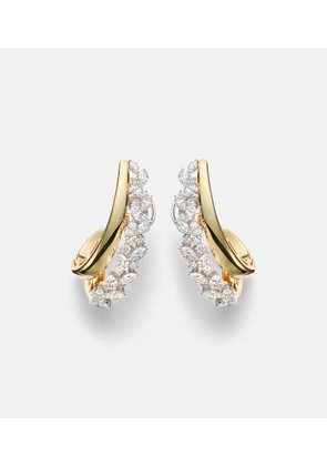 Yeprem Golden Strada 18kt gold earrings with diamonds