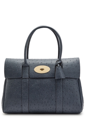 Mulberry Bayswater Dot-embossed Leather Shoulder bag - Blue - One Size