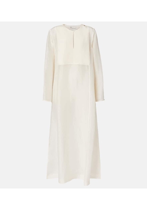 Tory Burch Pleated linen and silk kaftan