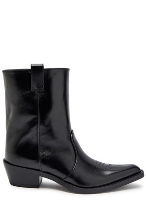 Khaite Clive 35 Leather Ankle Boots - Black - 38 (IT38 / UK5)