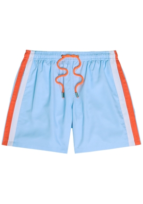 AN-Y1 Embroidered Shell Swim Shorts - Light Blue - M