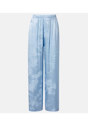 Balenciaga Silk satin wide-leg pants