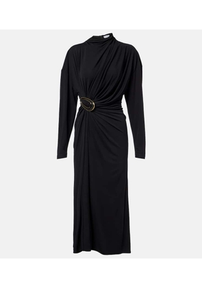 Bottega Veneta Gathered crepe jersey midi dress