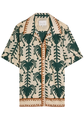 Johanna Ortiz Salty Promises Printed Cotton Shirt - Beige - 4 (UK8 / S)