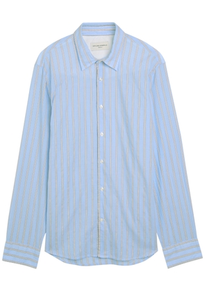 Officine Générale Giacamo Striped Cotton Shirt - Blue - S