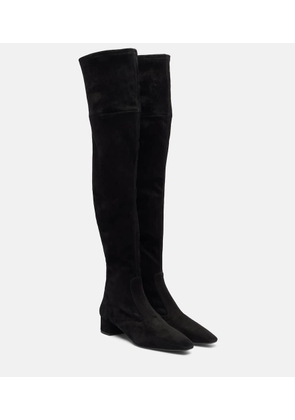 Aquazzura Remi 35 suede over-the-knee boots