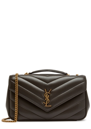 Saint Laurent Loulou Medium Quilted Leather Shoulder bag - Dark Grey - One Size