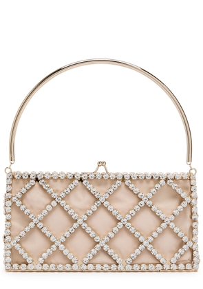 Rosantica Garofano Crystal-embellished Satin Shoulder bag - Gold - One Size