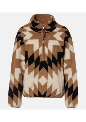 The Upside Harlow printed teddy jacket