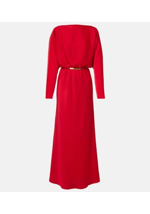 Max Mara Draped satin gown