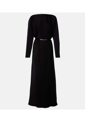 Max Mara Draped satin gown