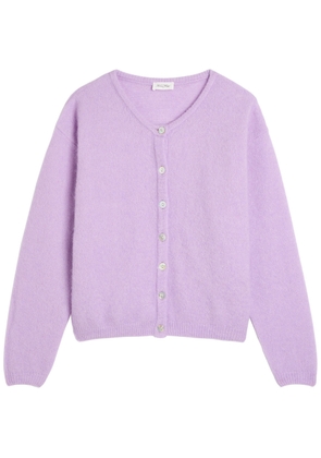American Vintage Vitow Brushed Alpaca and Wool-blend Cardigan - Light Purple - M (UK12 / M)