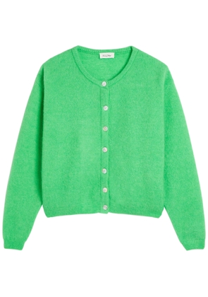 American Vintage Vitow Brushed Alpaca and Wool-blend Cardigan - Green - S (UK8-10 / S)