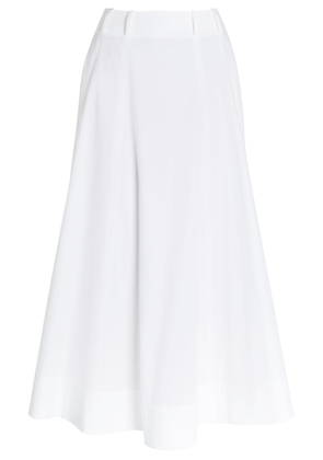 Armarium Fiamma Cotton-poplin Midi Skirt - White - 42 (UK10 / S)