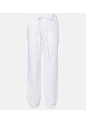 Victoria Beckham Cotton poplin tapered pants