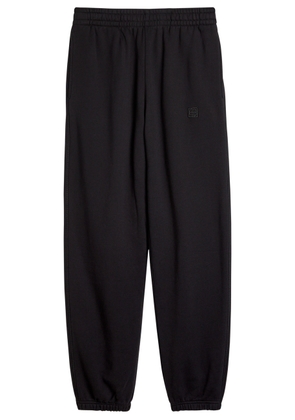 Anine Bing Karter Logo-embroidered Cotton Sweatpants - Black - XS (UK6 / XS)