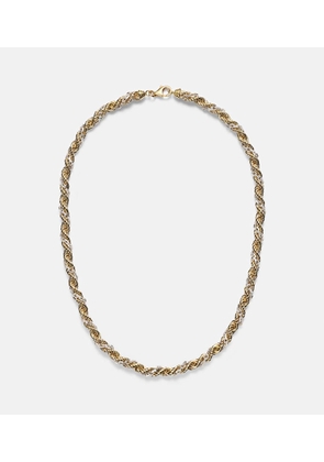 Yvonne Leon Corde Torsade 18kt gold and white gold necklace