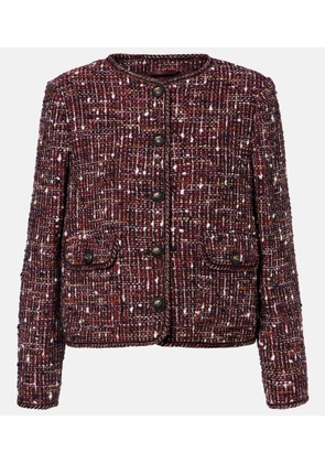 Etro Cropped cotton-blend boucle jacket