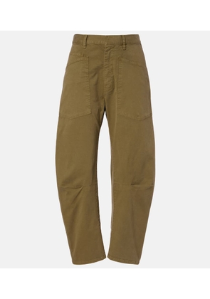 Nili Lotan Shon cotton twill barrel-leg pants