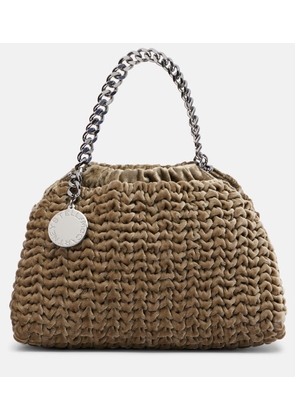 Stella McCartney Falabella Small velvet tote bag