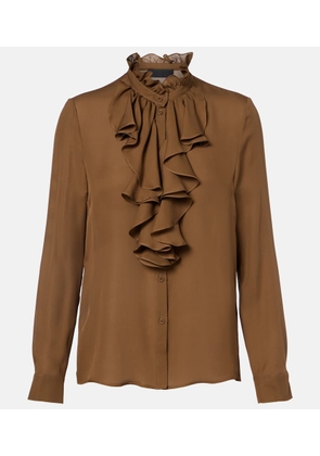 Nili Lotan Ruffled silk blouse